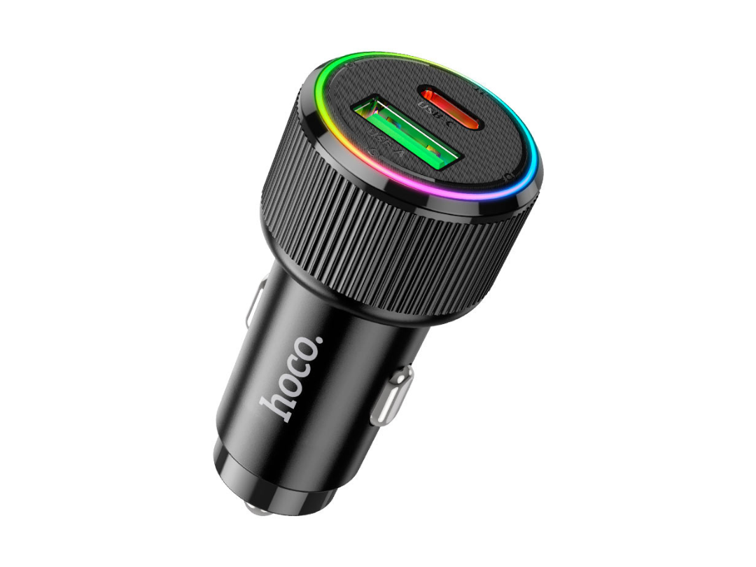 Hoco Car Charger NZ14A Guerrero 38W with Dual Ports & Cable Set Hoco Car Charger NZ14A Guerrero 38W with Dual Ports & Cable Set